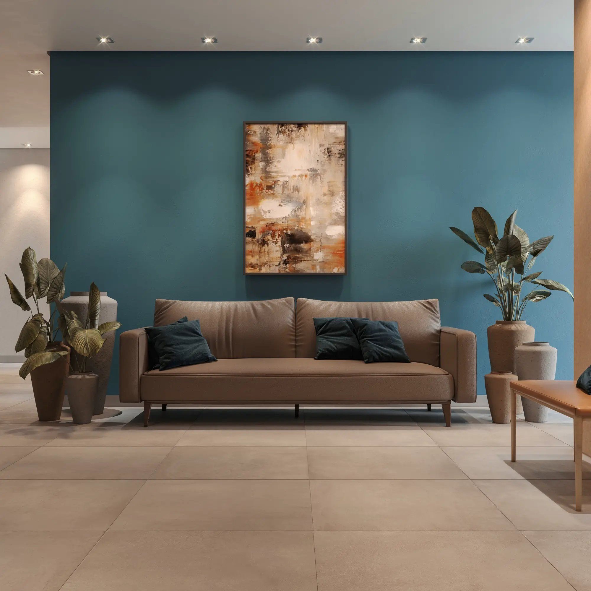 Perspectiva ilustrada do hall — Livus Mooca
