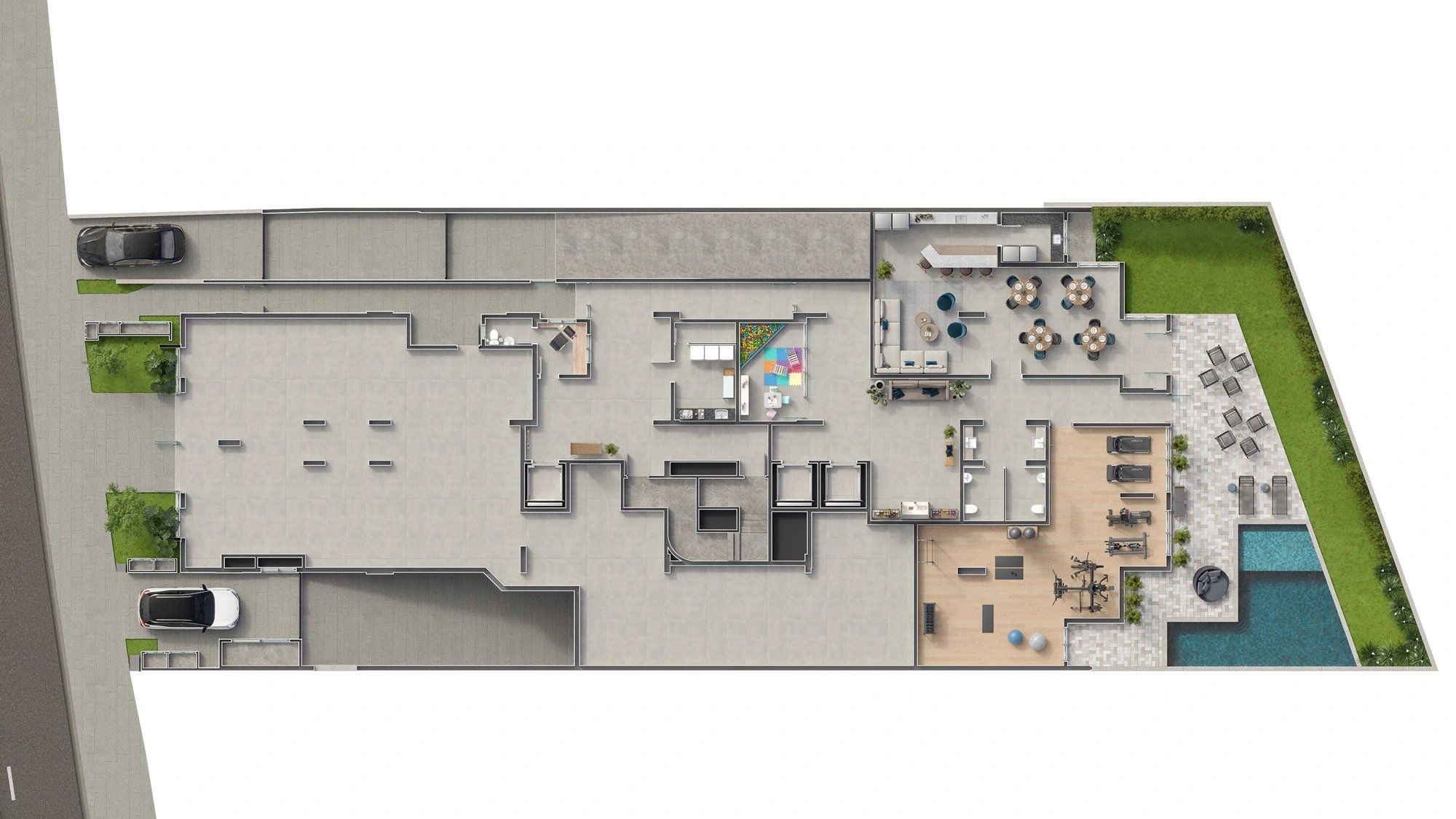 Planta humanizada do térreo — Livus Mooca