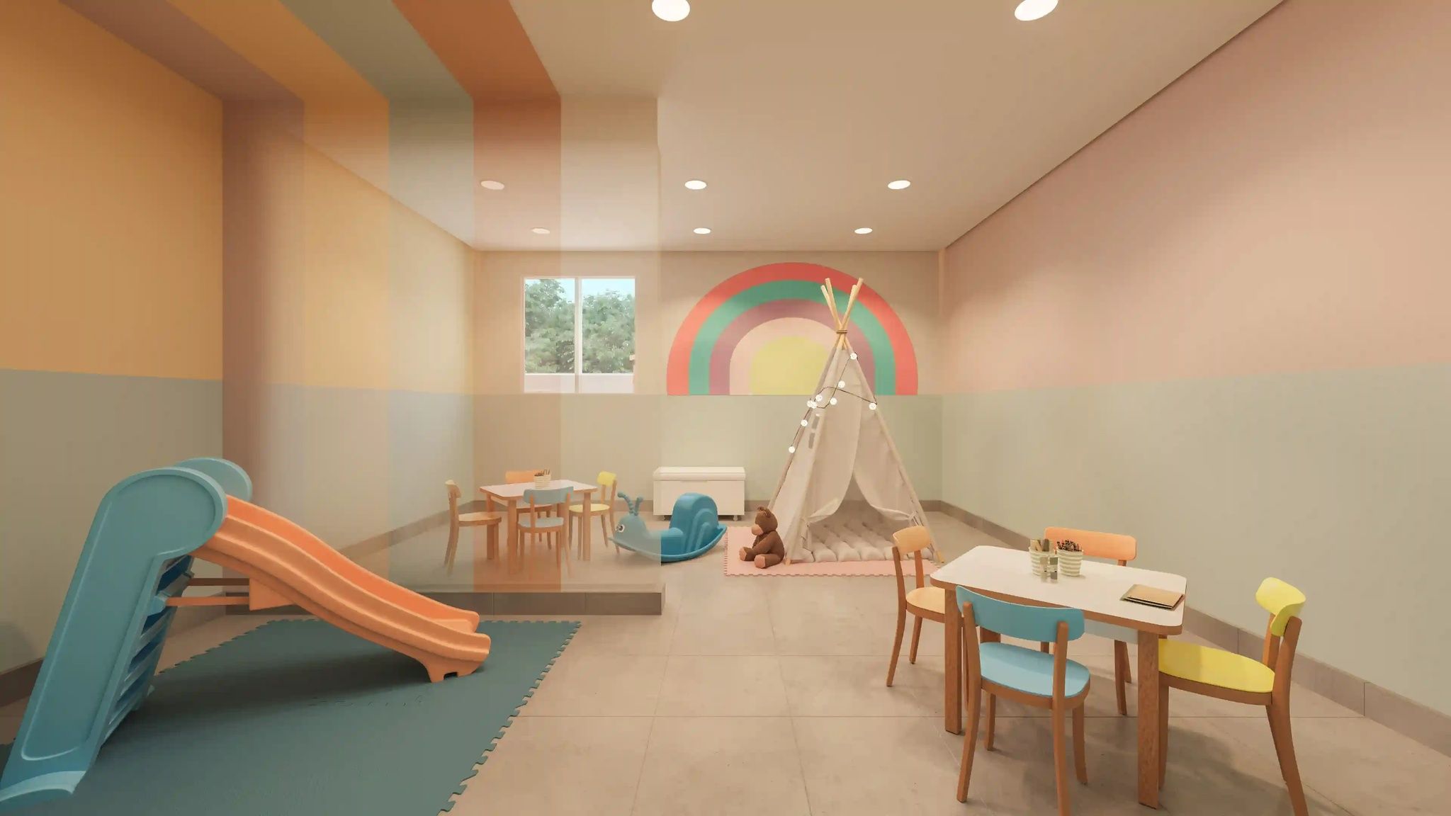 Perspectiva ilustrada da brinquedoteca — Livus Cupecê